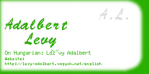 adalbert levy business card